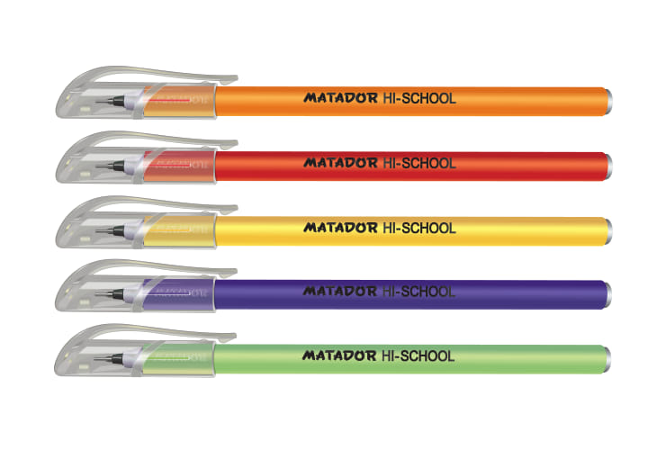 Matador Hi-School Black (12 Pcs)-N1 - Black Ink