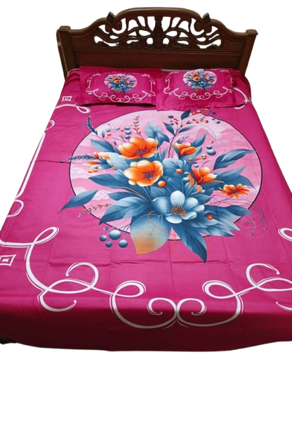 Pure Cotton King Size Bed Sheet ( বিছানার চাদর)