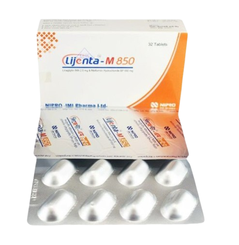 Lijenta-M2.5 mg+850 mg Tablet